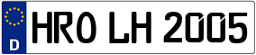 Truck License Plate